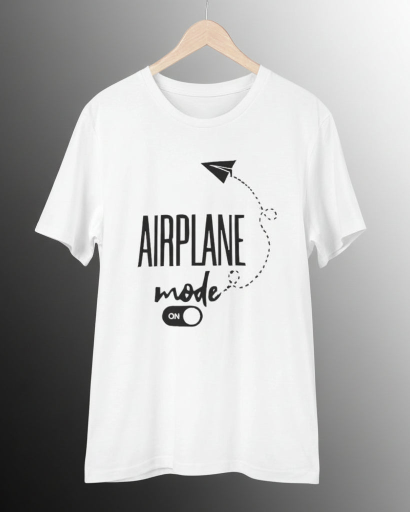 Men's PC Cotton Explore The Unseen Printed T Shirt (Color: White, Thread Count: 180GSM)