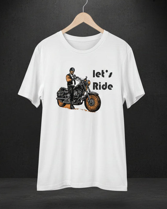 Men's PC Cotton Explore The Unseen Printed T Shirt (Color: White, Thread Count: 180GSM)