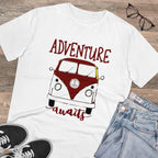 Men's PC Cotton Explore The Unseen Printed T Shirt (Color: White, Thread Count: 180GSM)